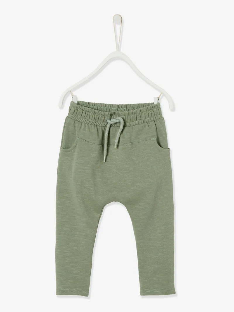 Vertbaudet Sweathose für Jungen Baby BASIC, Graugrün, – Produktbild 1 von 3