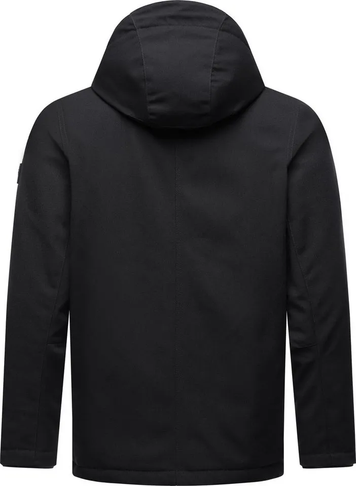 ragwear ragwear Winterjacke Mr Them stylische Herren Outdoorjacke mit großer Kapuze, Schwarz, – Produktbild 4 von 4