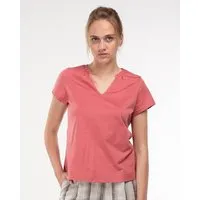 Alma & Lovis Alma & Lovis Kurzarmshirt im Blusen-Style aus Bio-Baumwolle | Short Blouse, Rosenholz (rot), – Produktbild 1 von 1