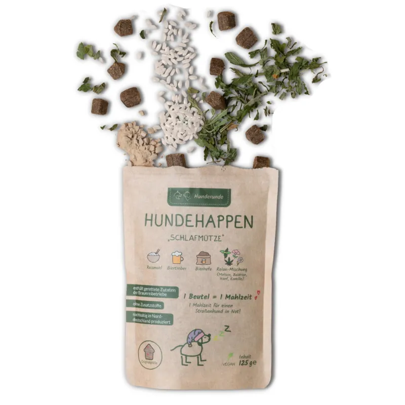 Hunderunde Hunderunde Schlafmütze vegane Snacks 375 g – Produktbild 1 von 2