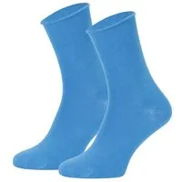 Opi and Max Opi and Max Socken Fuer Herren Damen 3 oder 12 Paar Diabetikersocken ohne Gummi – Rollrand Socken aus 98% Bio-Baumwolle, GOTS-zertifiziert – Bequeme, atmungsaktive Baumwollsocken für Damen & Herren, Blau, – Produktbild 1 von 1