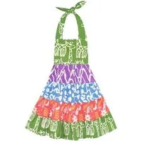 Global Mamas Global Mamas Bio Karussellkleid - Chroma, Giraffe (olive), – Produktbild 1 von 1