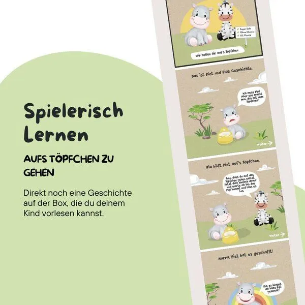 SNYCE SNYCE PIET UND PIA Toilettenpapier Recycling-Box 1 Box á 120 Tücher 3-lagig für Kinder – Produktbild 4 von 4
