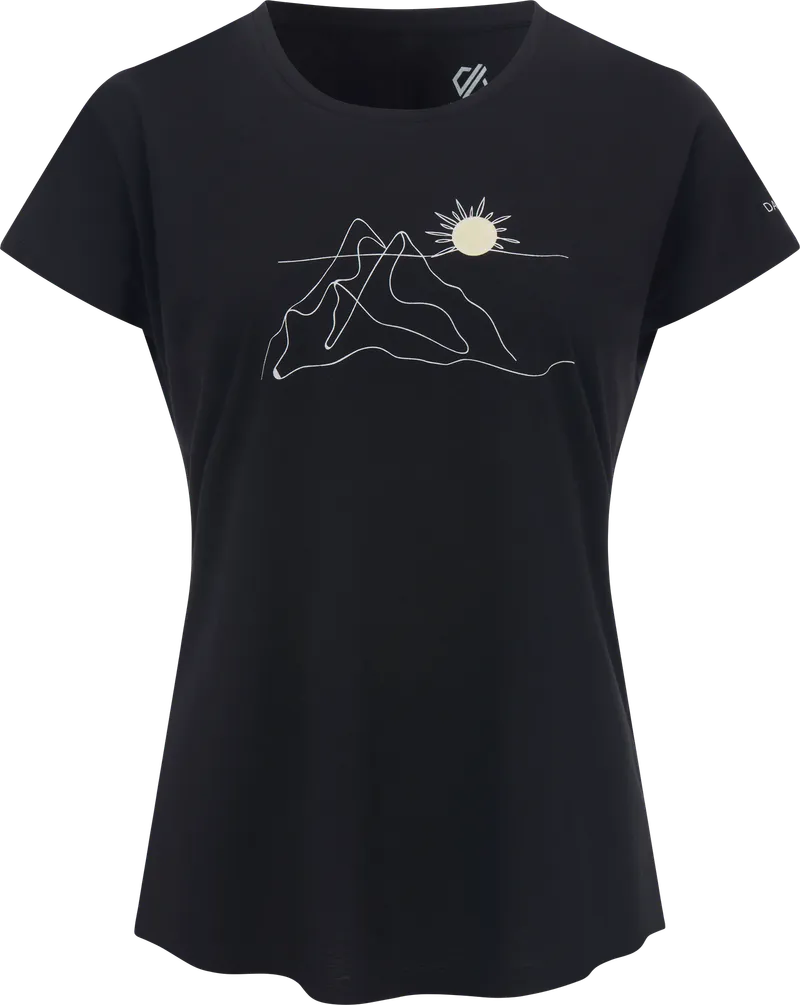 Dare 2b Dare2b Serenity Damen Lightweight T-Shirt schwarz 42 - Damenshirts, -blusen & -pullover von Dare 2b, Schwarz, – Produktbild 2 von 2