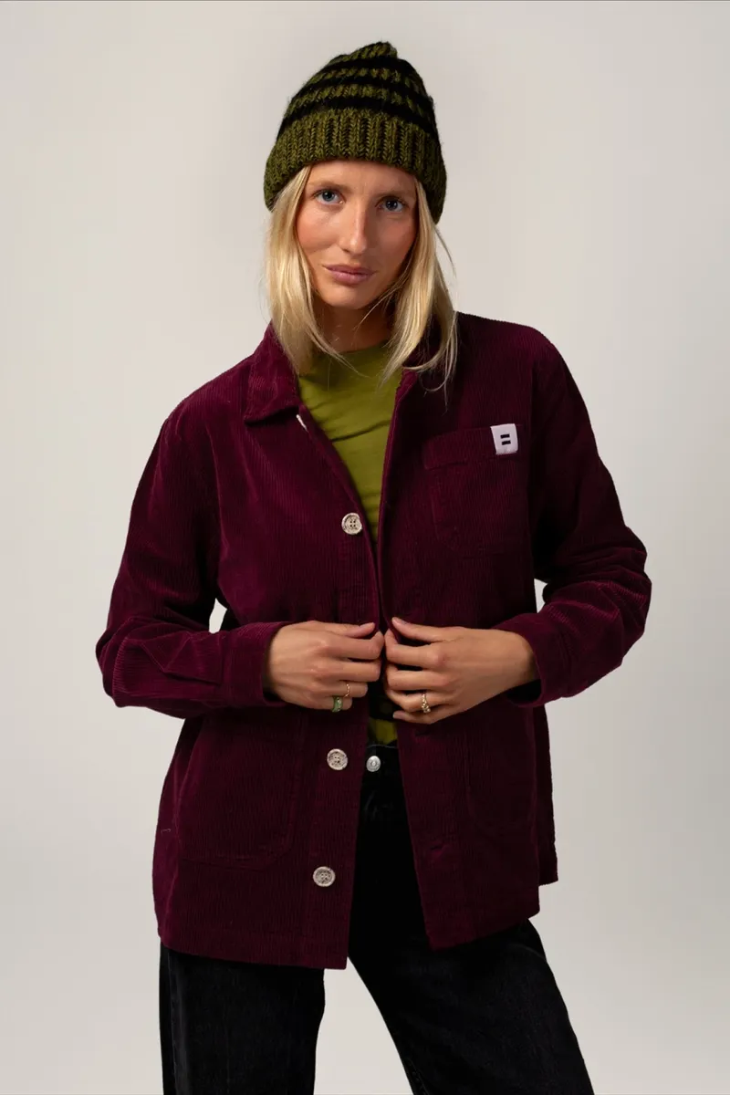 Côtelé Côtelé Herren vegan Unisex Jacke Aus Cord Worker, Violett, – Produktbild 2 von 2