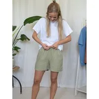 FUXBAU FUXBAU Frauen Leinenshorts, Salbei, – Produktbild 1 von 1