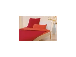Cotonea Cotonea Wendebettwäsche "Edelbiber" aus Bio-Baumwolle 80 x 80 cm/155 x 220 cm rot/orange – Produktbild 1 von 1