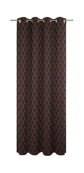 Nature by Adam Nature by Adam Vorhang aus 100% Bio-Baumwolle - Made in Germany - Feathers, Blau, – Produktbild 2 von 7