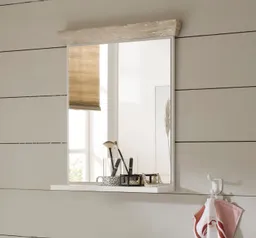 Home affaire Badspiegel Florenz, Spiegel im Landhausstil, in Pinie Weiß, mit Ablagefläche, Breite 60 cm – Produktbild 1 von 1