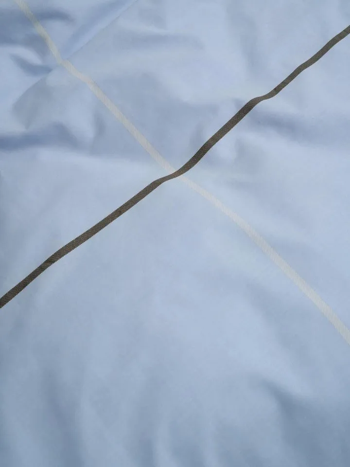 Marc O'Polo Home Bettwäsche Suvie, Perkal, 2 teilig, mit karo muster, Blau, – Produktbild 4 von 4