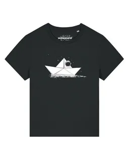 watapparel watapparel T-Shirt Frauen Astronaut in paper boat – Produktbild 1 von 1