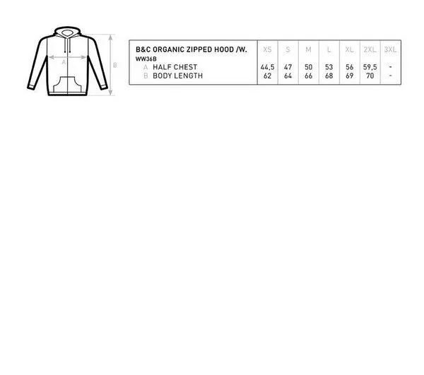 B&C Collection B&C Collection Damen Zipped Hoodie Sweatjacke Inspire, Rot, – Produktbild 1 von 3