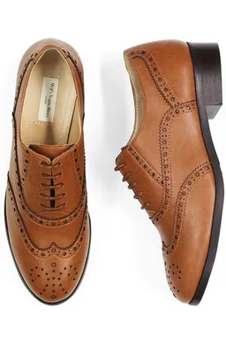 Will's Vegan Store Will's Vegan Store Damen vegan Oxford Brogues Braun – Produktbild 1 von 1