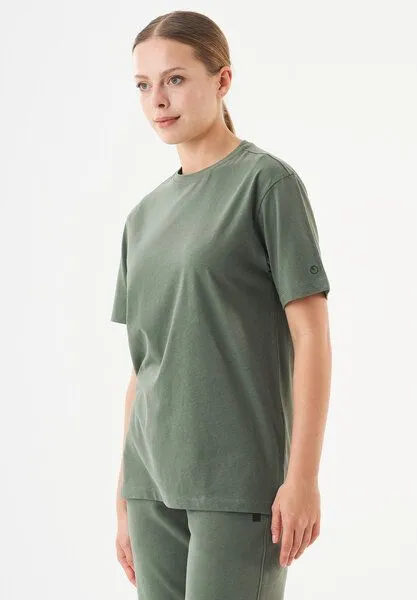 ORGANICATION ORGANICATION ESSENTIALS-TILLO-Unisex Basic T-Shirt aus Bio-Baumwolle, Olive, – Produktbild 3 von 4