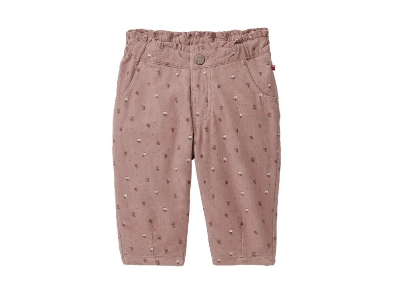 People Wear Organic People Wear Organic Feinkord-Hose Blümchen altrosa 104, Rosa, – Produktbild 1 von 1