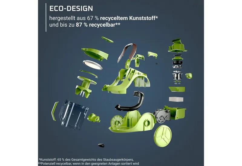 Rowenta Rowenta Staubsauger ohne Beutel "Green Force Cyclonic Max RO7B12" 750 Watt – Produktbild 5 von 6
