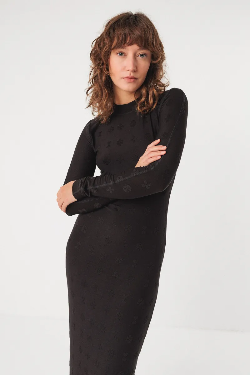SKFK SKFK Damen vegan Kleid Gaua Schwarz, Schwarz, – Produktbild 2 von 2