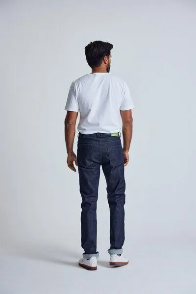Flax and Loom Flax and Loom Slim Fit Jeans Miles, Deep sea (blau), – Produktbild 8 von 8