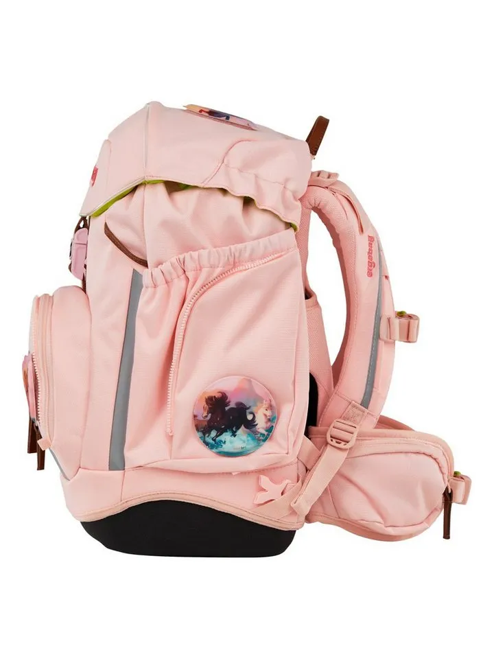 Ergobag Ergobag Schulranzen pack Set (6-tlg., 6-teiliges Set), größenverstellbares Rückensystem, Blau|rosa, – Produktbild 3 von 5