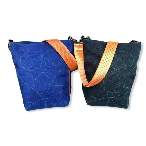 Beadbags Beadbags Schultertasche NET3TJ reused Moskitonetz mit Hochseehafengurt, Gelb, – Produktbild 2 von 2