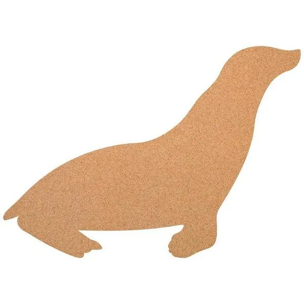 Kork-Deko Kork-Deko Seelöwe / Robbe als Pinnwand aus Kork XXL ca. 80x50 cm – Produktbild 1 von 2