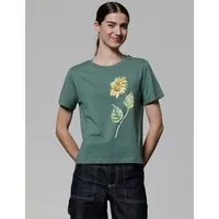 watapparel watapparel T-Shirt Frauen Sonnenblume, Green bay, – Produktbild 1 von 1
