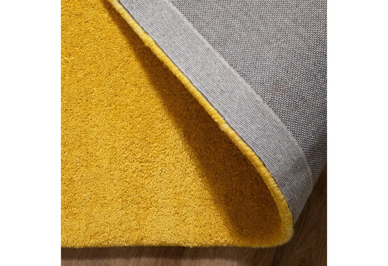Steffensmeier Wollteppich Jaipur, Rechteckig, Gabbeh Teppich, handgeknüpft, Gelb, – Produktbild 5 von 6