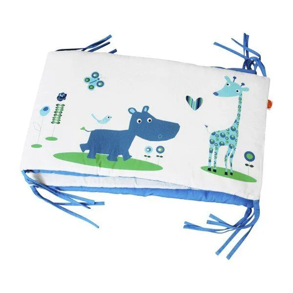 Millemarille Millemarille kleines Bettnest für skandinavische Babybetten IKEA 60x60x60cm, Juicy jungle (dschungeltiere), – Produktbild 1 von 3