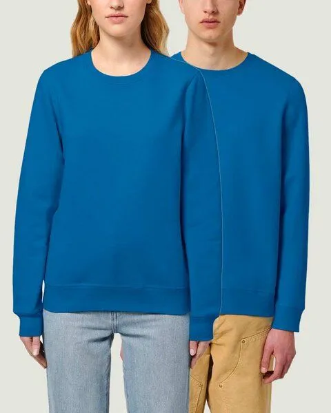 YTWOO YTWOO Unisex Sweatshirt | fairtrade & ökologisch, Blau (royal), – Produktbild 1 von 4