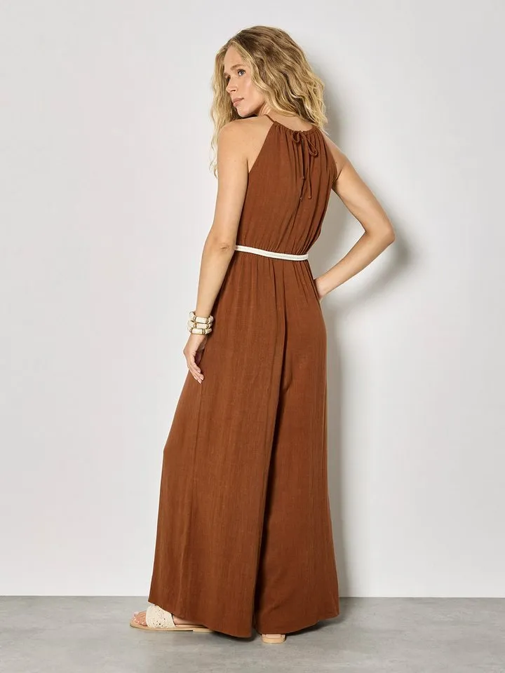 Apricot Apricot Jumpsuit Jumpsuit mit weitem Bein, Rot, – Produktbild 3 von 5