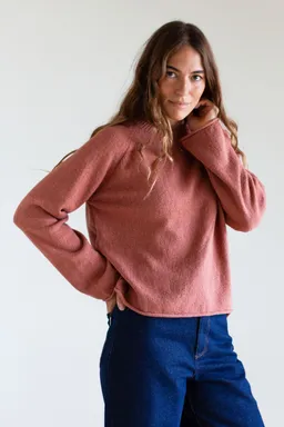 TWOTHIRDS TWOTHIRDS Damen vegan Pullover Glen Adobe Rose – Produktbild 1 von 1