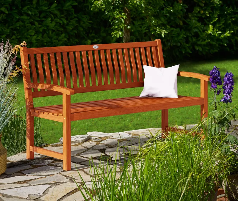 Deuba® Deuba® Gartenbank Maxima Eukalyptusholz FSC®-zertifiziert 152x55x92cm, Braun, – Produktbild 1 von 2