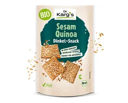 Dr. Kargs Brot, Dr. Kargs Bio Dinkel Quinoa Vollkorn Snack nussig vegan 110g – Produktbild 1 von 1