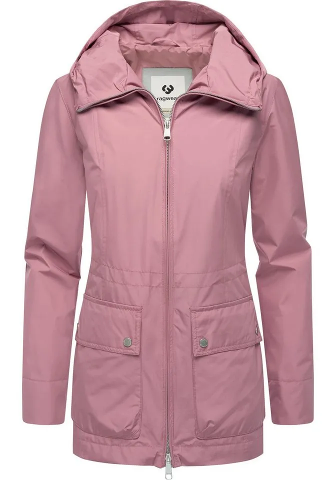 ragwear ragwear Funktionsjacke Monadetta A Wasserdichte und atmungsaktive Übergangsjacke mit Kapuze, Rosa, – Produktbild 5 von 5