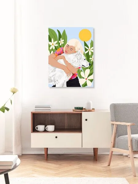 Photocircle Photocircle Poster / Leinwandbild - All You Need Is Love And A Dog – Produktbild 3 von 4