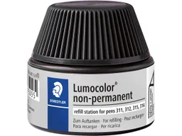 Staedtler STAEDTLER Nachfülltinte für Universalstift "Lumocolor" wasserlöslich, schwarz – Produktbild 1 von 1