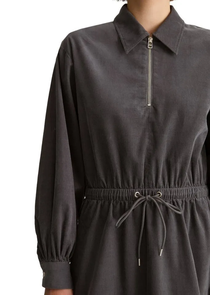 Marc O'Polo DENIM Cordkleid aus Organic Cotton, Grau, – Produktbild 4 von 5