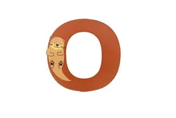 El Puente El Puente Holzbuchstabe O "Otter" | Fair Trade & Handmade aus Sri Lanka – Produktbild 1 von 1