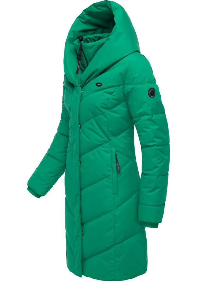 ragwear ragwear Steppmantel Natalka stylischer, gesteppter Winterparka mit gefütterter Kapuze, Gelb|grün, – Produktbild 3 von 4