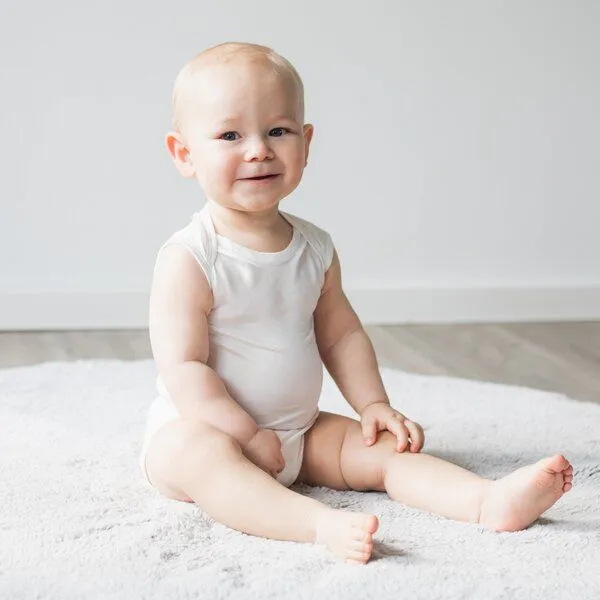 Kokon Zwo Kokon Zwo Baby Body ohne Arm 100% Seide (peacesilk), Natur, – Produktbild 1 von 2