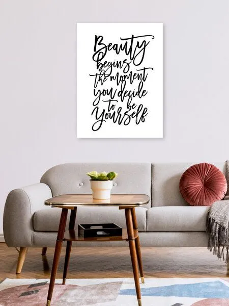 Photocircle Photocircle Poster / Leinwandbild - Beauty Begins – Produktbild 2 von 4