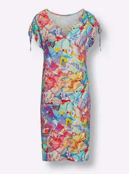 feel good Sommerkleid fuchsia-türkis-bedruckt – Produktbild 1 von 1