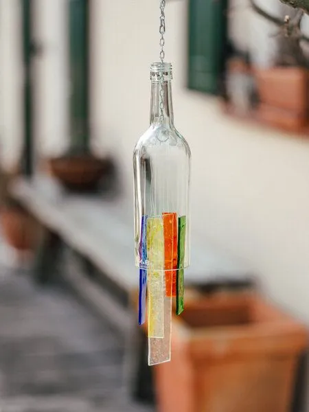 MaBe MaBe Windspiel und WINDLICHT - Nachhaltigkeit pur - wunderschön !, Transparent, – Produktbild 1 von 4