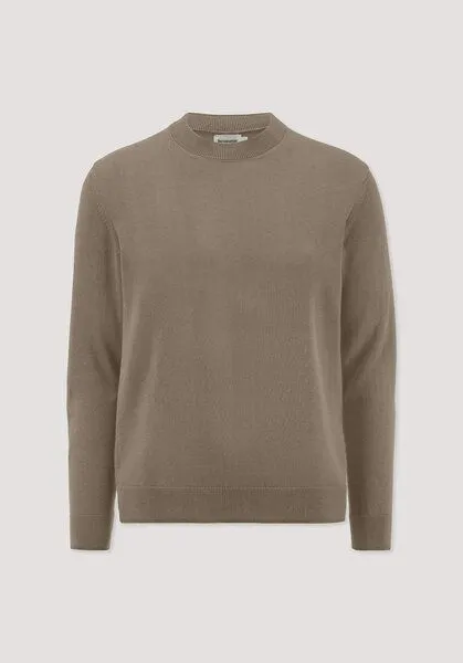 hessnatur hessnatur Strick Pullover Regular aus reiner Bio-Baumwolle, Lehm, – Produktbild 4 von 4