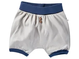 HANS NATUR Pumphose Baby kurz Bio-Baumwolle beige-blau Gr.50/56 – Produktbild 1 von 1