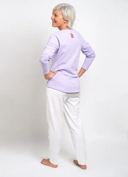 SPARKLES OF LIGHT SPARKLES OF LIGHT Yoga Shirt | THINK FEEL ACT, Lila, – Produktbild 2 von 2
