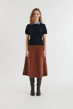 Basic Apparel Basic Apparel Midi-Cord-Rock MILLU in A-Linie aus Bio-Baumwolle – Produktbild 1 von 1