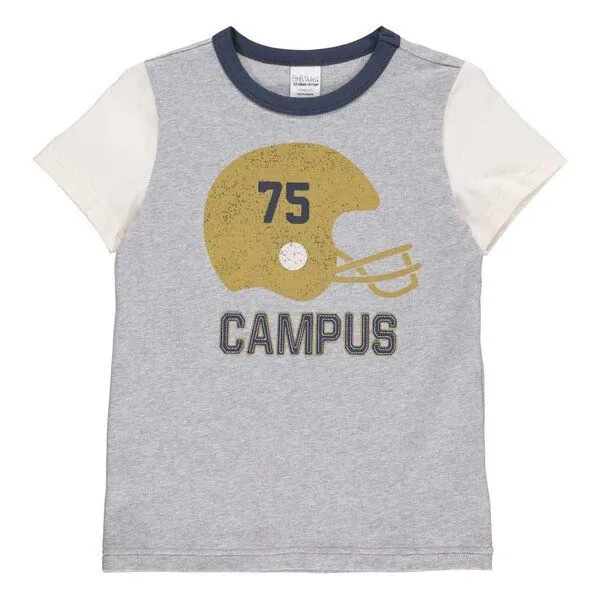 Fred's World by Green Cotton Fred's World by Green Cotton T-Shirt Campus, Grau, – Produktbild 1 von 1