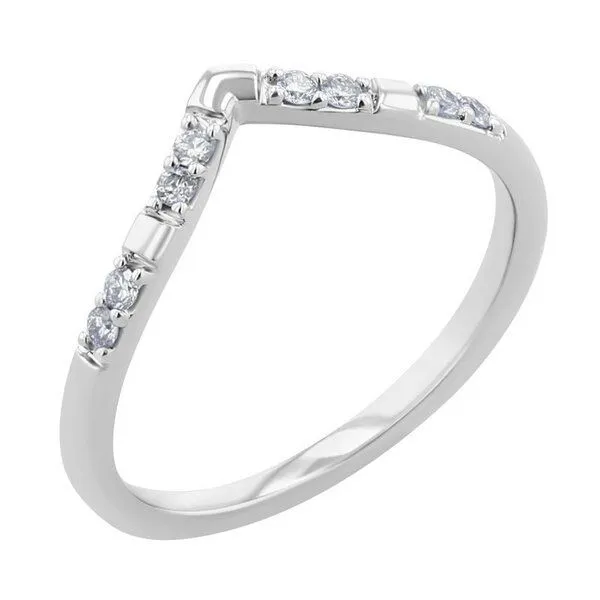Eppi Eppi Ehering in V-Form mit Lab Grown Diamanten Patya, Weiss, – Produktbild 1 von 4
