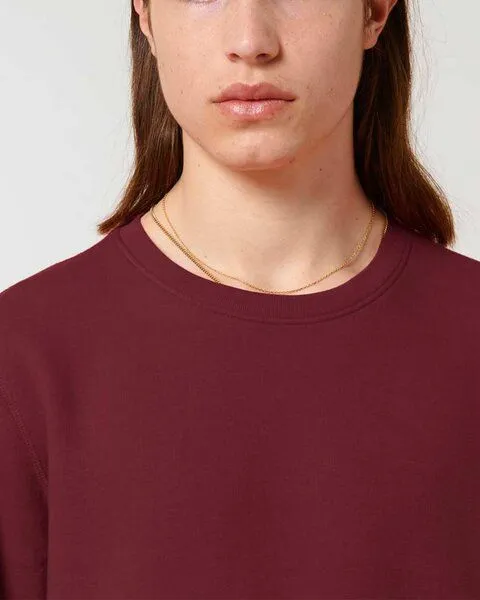 YTWOO YTWOO Unisex Sweatshirt | fairtrade & ökologisch, Rot (burgunder), – Produktbild 3 von 4